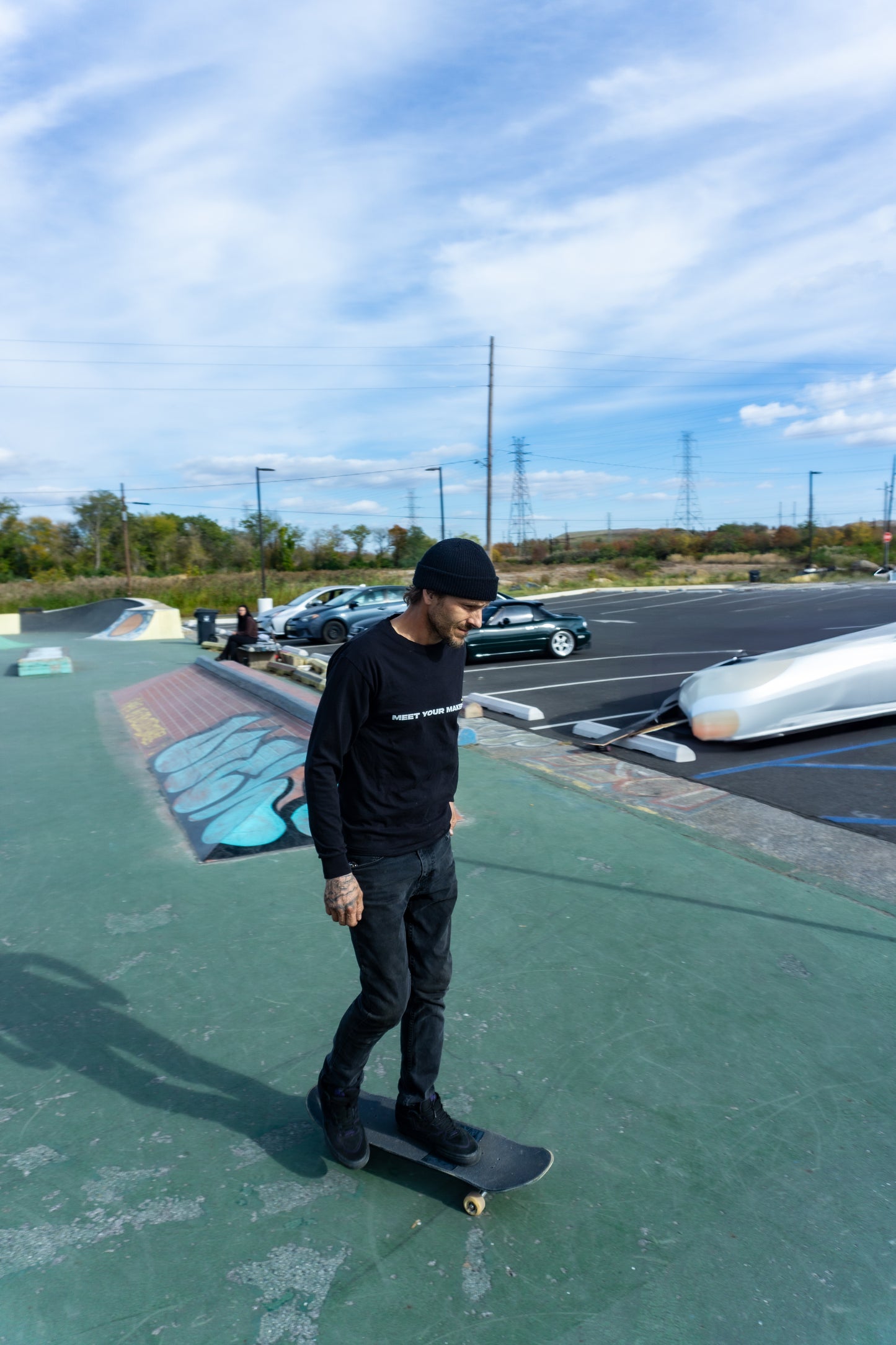 TRADEMARK MEETYOURMAKER LONGSLEEVE BLACK