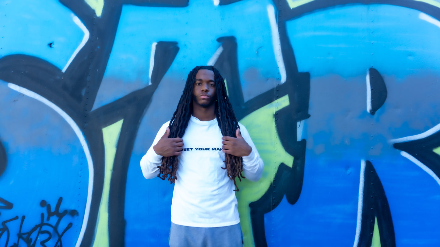 TRADEMARK MEETYOURMAKER LONGSLEEVE WHITE